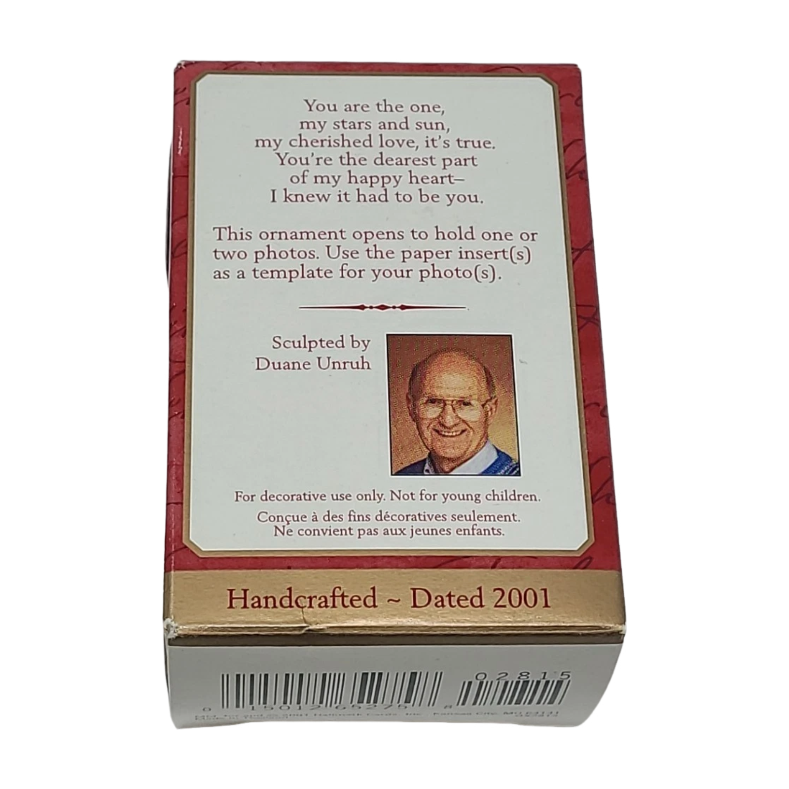2001 It Had to be You Hallmark Ornament (Photo Holder) QX2815 Image6