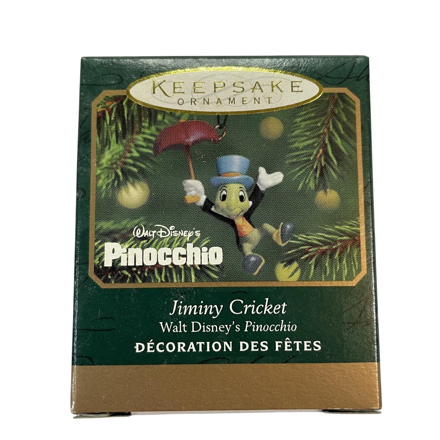 2001 Jiminy Cricket Hallmark Ornament (Pinocchio) QXD4185