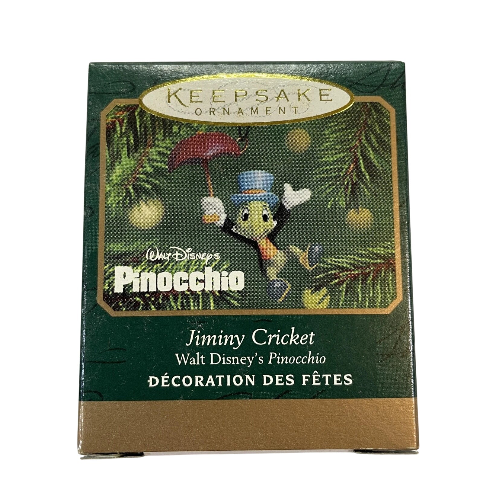 2001 Jiminy Cricket Hallmark Ornament (Pinocchio) QXD4185