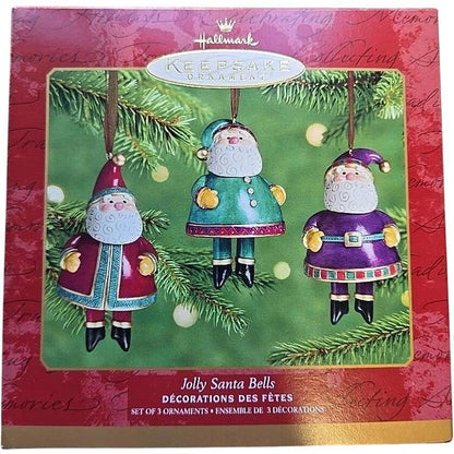 2001 Jolly Santa Bells Hallmark Ornament (Bells) QX8915