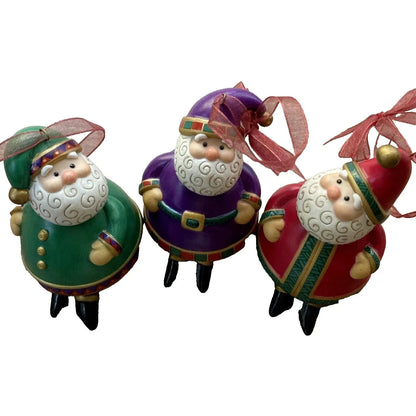 2001 Jolly Santa Bells Hallmark Ornament (Bells) QX8915