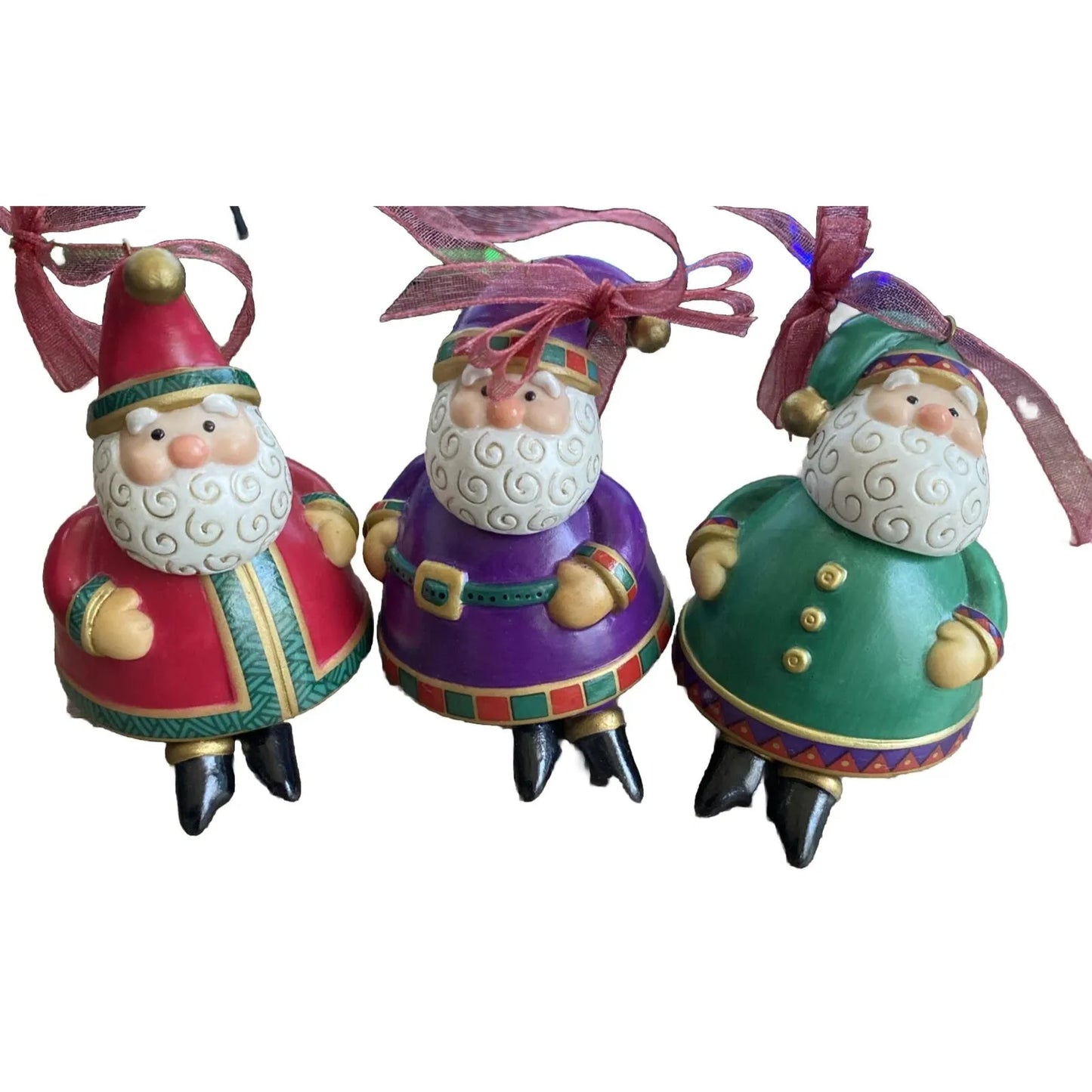 2001 Jolly Santa Bells Hallmark Ornament (Bells) QX8915