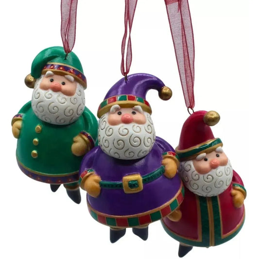 2001 Jolly Santa Bells Hallmark Ornament (Bells) QX8915