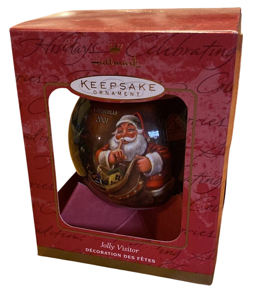 2001 Jolly Visitor Hallmark Ornament (Ball) QX2235