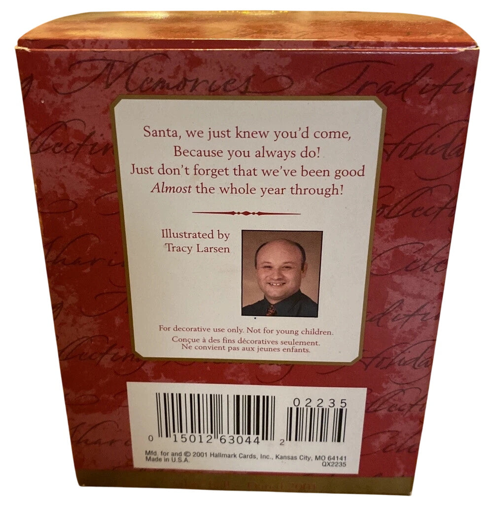 2001 Jolly Visitor Hallmark Ornament (Ball) QX2235