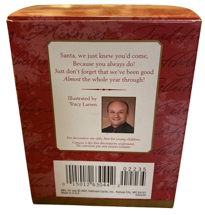 2001 Jolly Visitor Hallmark Ornament (Ball) QX2235