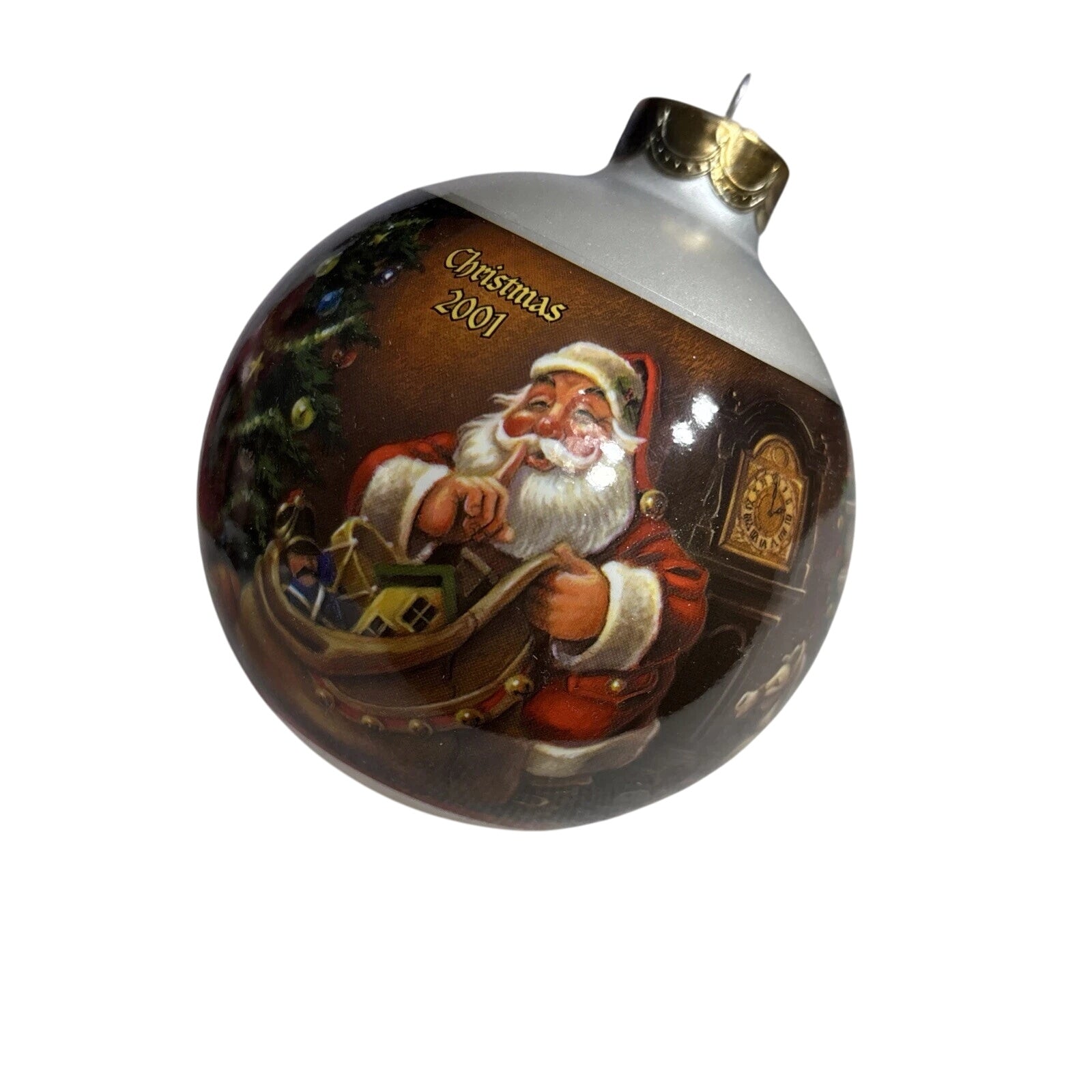 2001 Jolly Visitor Hallmark Ornament (Ball) QX2235