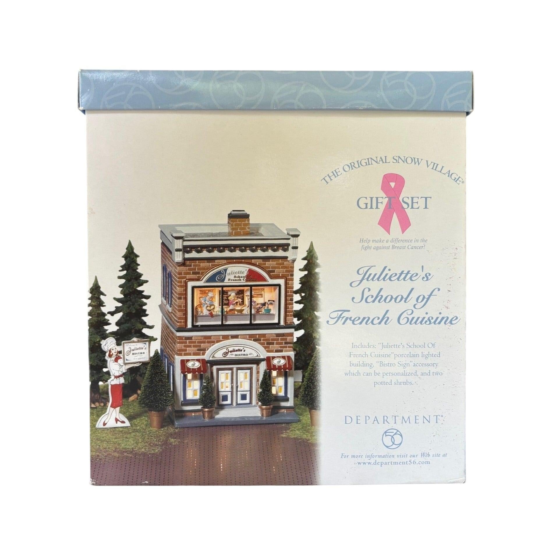 2001 Juliette’s School of French Cuisine – The Original Snow Village Department 56 #55063 Image2