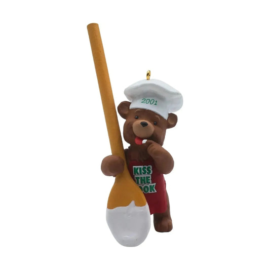 2001 Kiss the Cook! Hallmark Ornament (Bear) QX2852 Image1