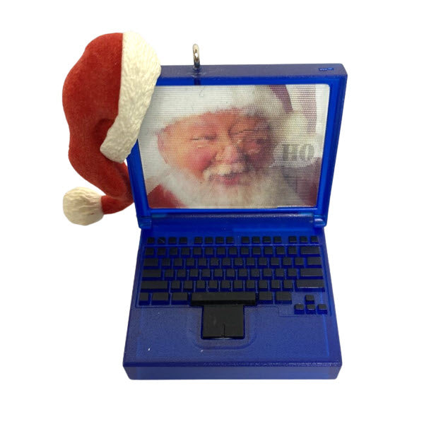 2001 Laptop Santa Hallmark Ornament (Santa Claus) QX8972