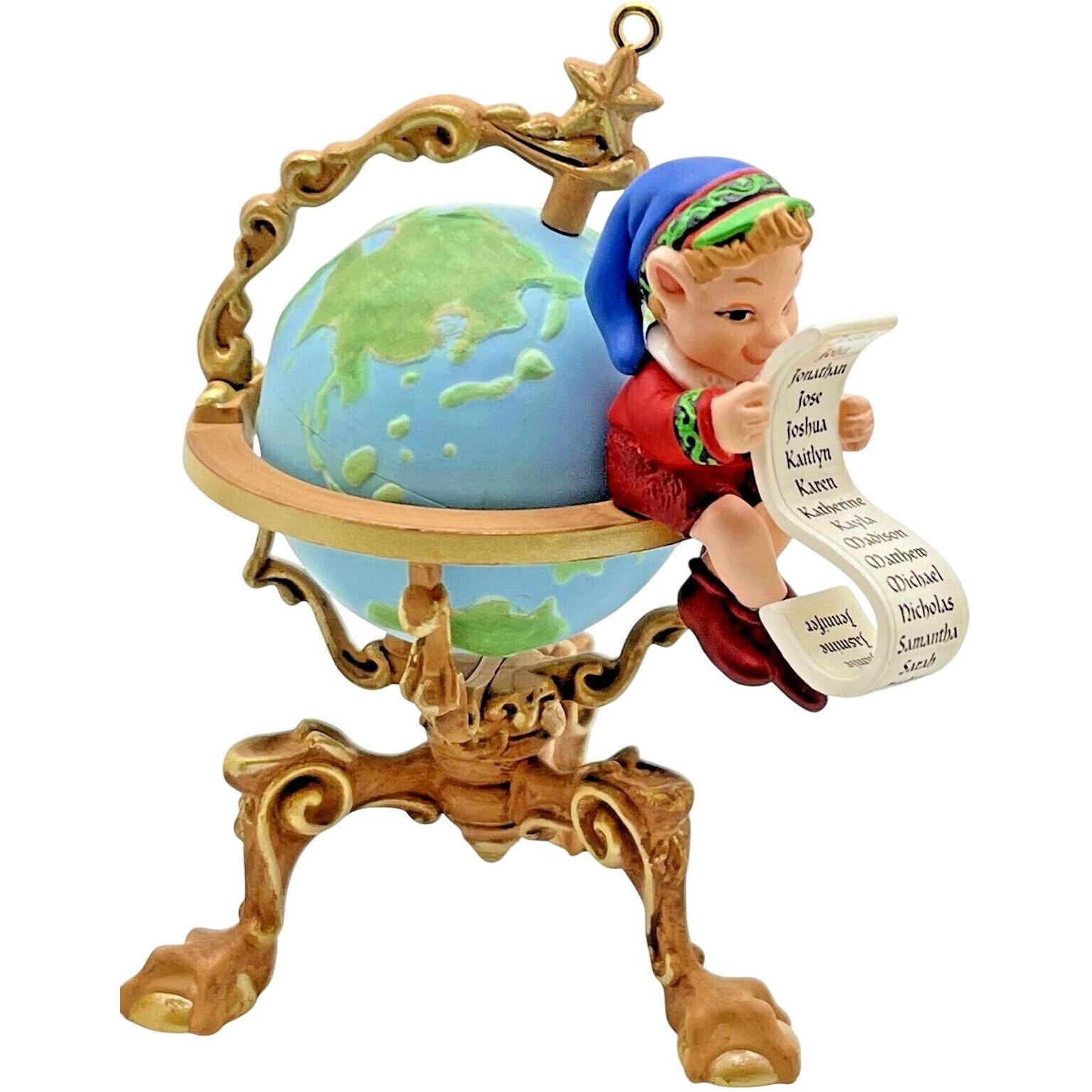 2001 Lettera, Mrs. Claus, & Globus Hallmark Ornament (The Night Before Christmas) QC2001