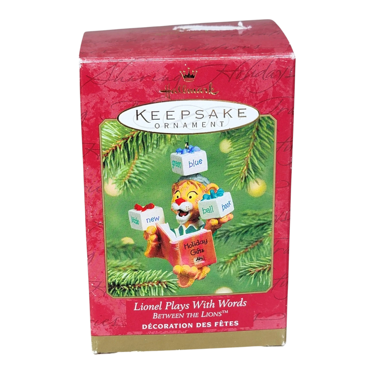 2001 Lionel Plays With Words Hallmark Ornament (Between the Lions) QXI66902