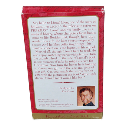 2001 Lionel Plays With Words Hallmark Ornament (Between the Lions) QXI66902