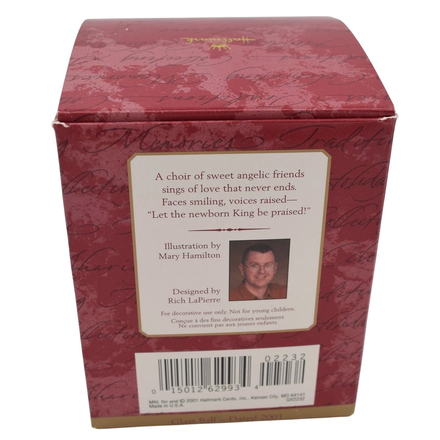 2001 Mary Hamilton Angel Chorus Hallmark Ornament (Ball) QX2232
