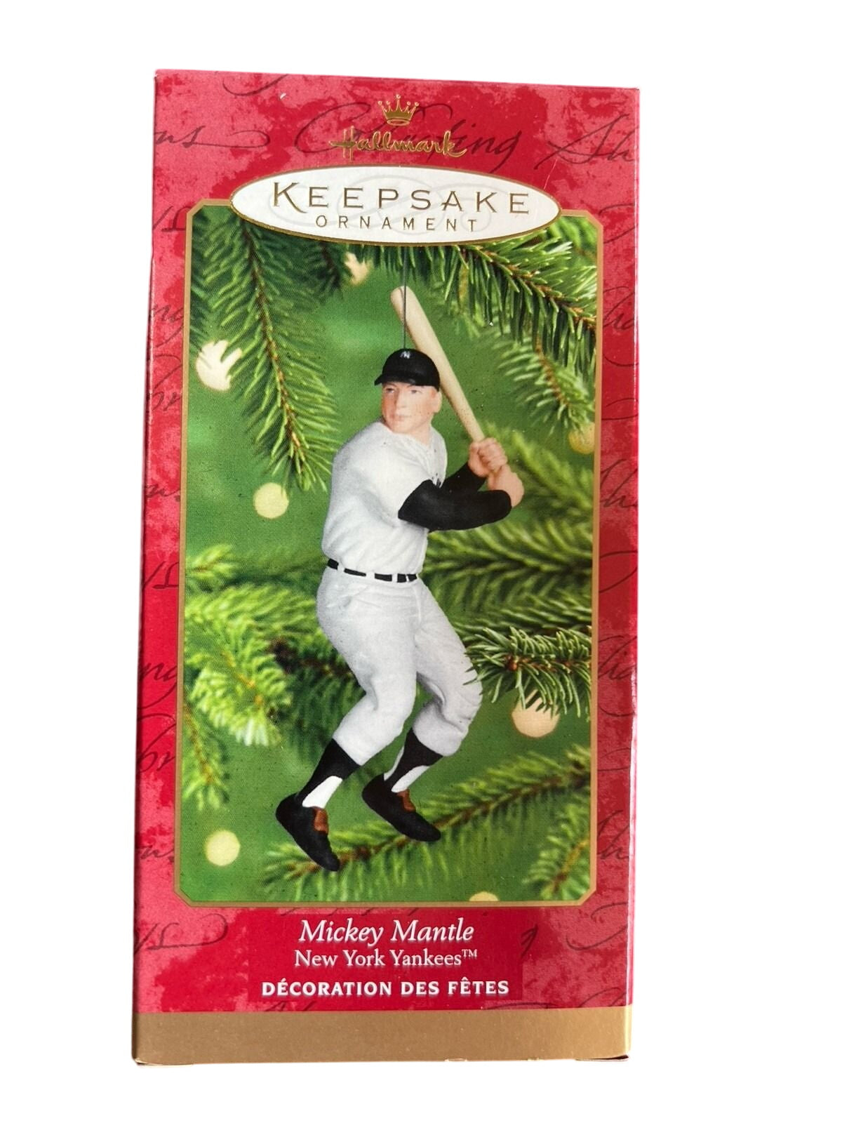 2001 Mickey Mantle Hallmark Ornament (New York Yankees) QXI6804