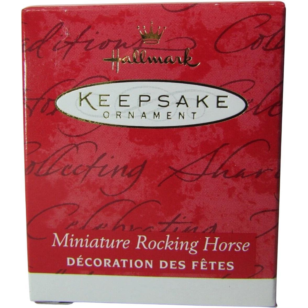 2001 Miniature Rocking Horse Hallmark Ornament (Rocking Horse) QC4592