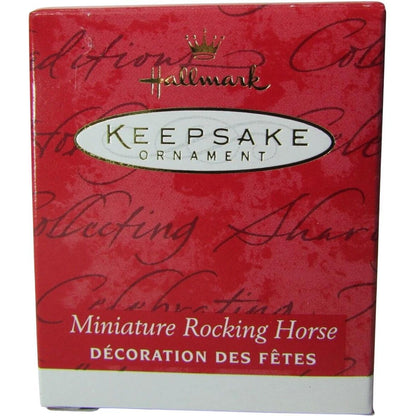 2001 Miniature Rocking Horse Hallmark Ornament (Rocking Horse) QC4592