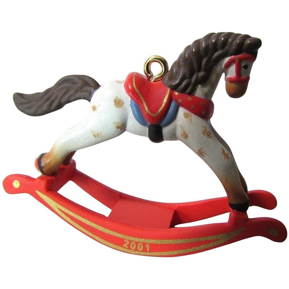 2001 Miniature Rocking Horse Hallmark Ornament (Rocking Horse) QC4592