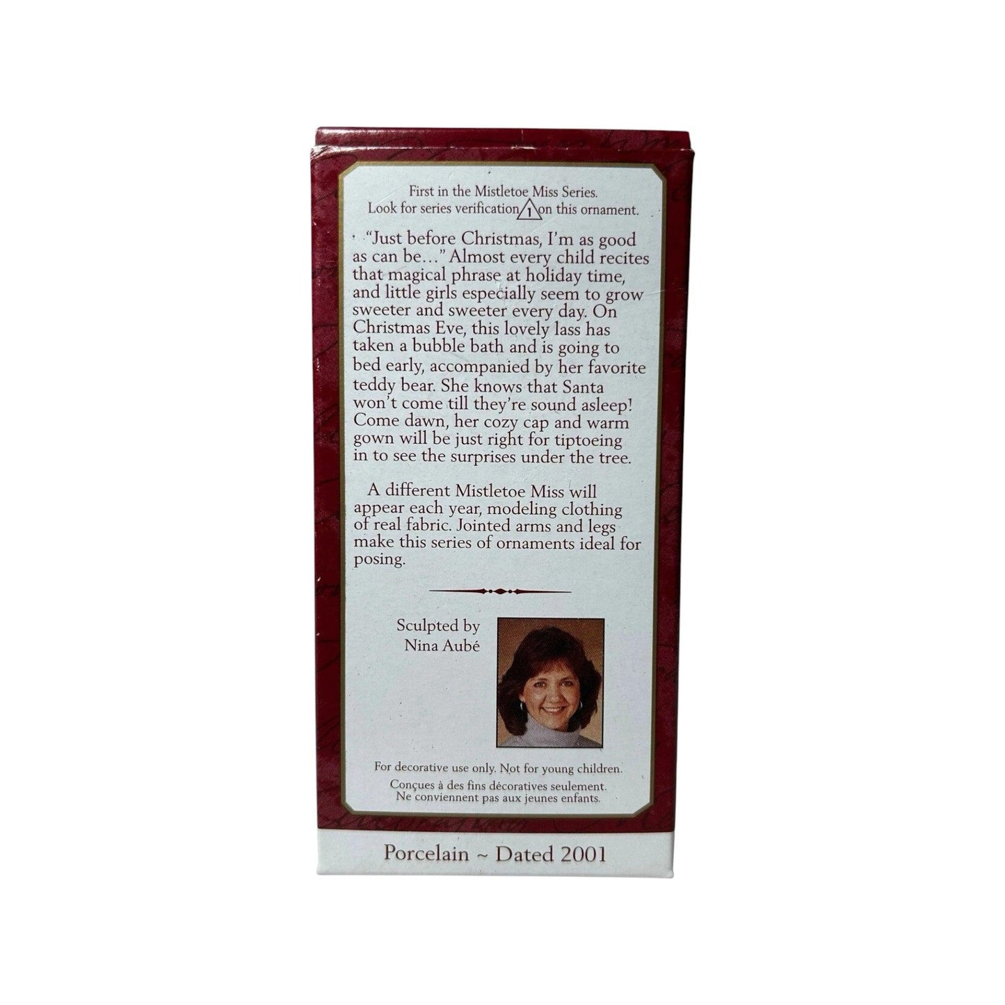 2001 Mistletoe Miss Hallmark Ornament (Mistletoe Miss) QX8092 Image9