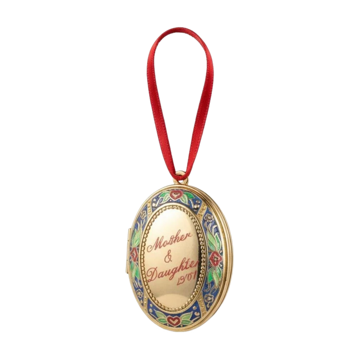 2001 Mother and Daughter Locket Hallmark Ornament (Photo Holder) QX6962 Image1