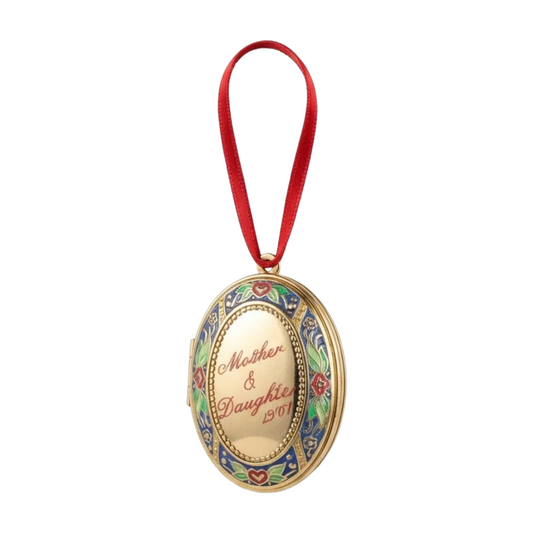 2001 Mother and Daughter Locket Hallmark Ornament (Photo Holder) QX6962 Image1