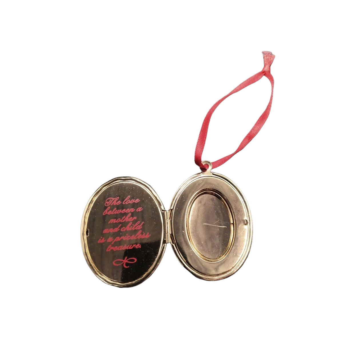 2001 Mother and Daughter Locket Hallmark Ornament (Photo Holder) QX6962 Image3