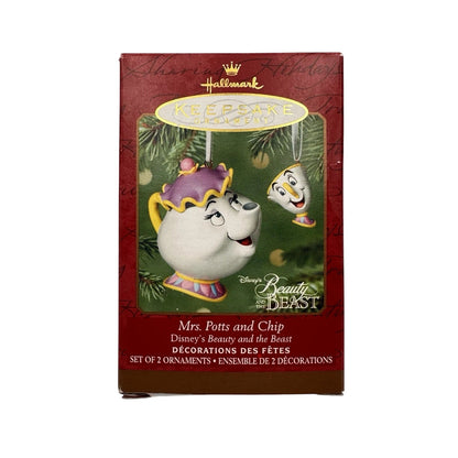 2001 Mrs. Potts and Chip Hallmark Ornament (Beauty and the Beast) QXD4165
