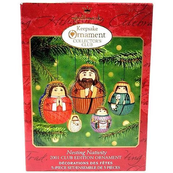 2001 Nesting Nativity Hallmark Ornament (Nesting Dolls) QXC4502