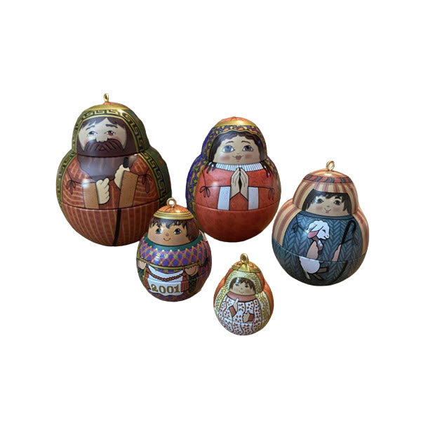 2001 Nesting Nativity Hallmark Ornament (Nesting Dolls) QXC4502