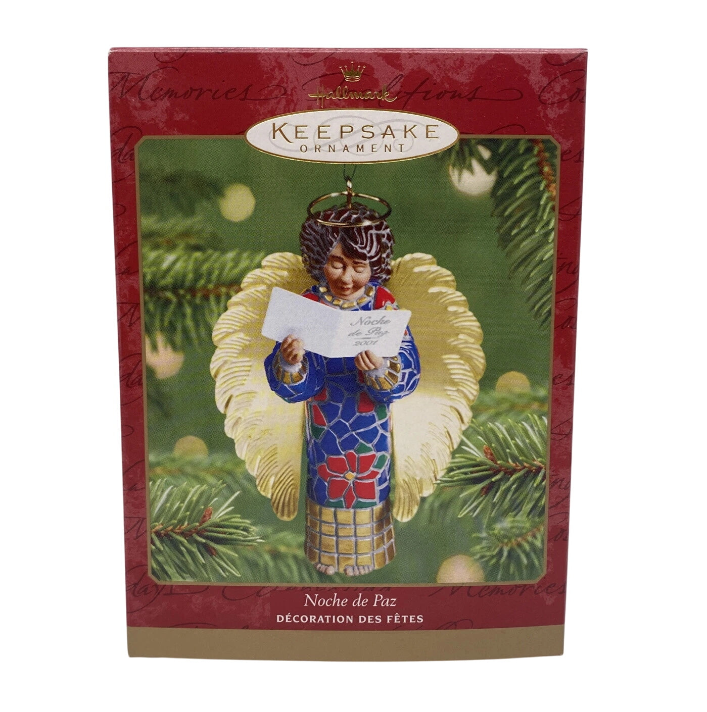 2001 Noche de Paz Hallmark Ornament (Angel) QX8192 Image2