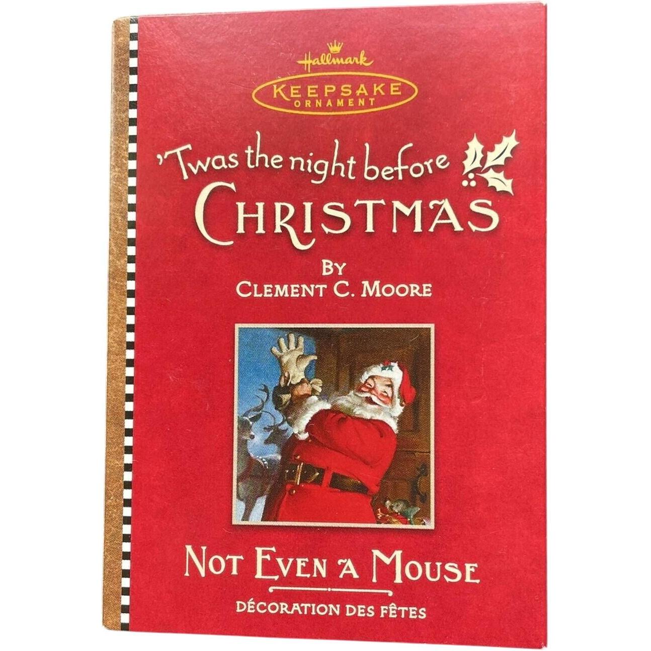 2001 Not Even a Mouse Hallmark Ornament (Twas The Night Before Christmas) QRP4482