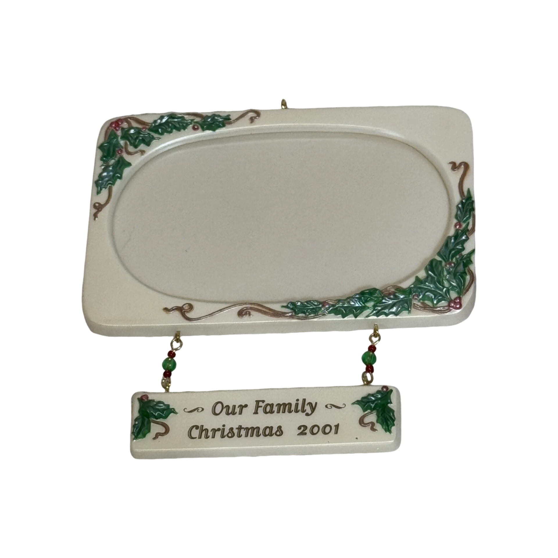 2001 Our Family Hallmark Ornament (Photo Holder) QX8995 Image4