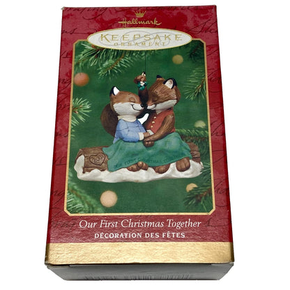 2001 Our First Christmas Together Hallmark Ornament (Fox) QX8405 Image2