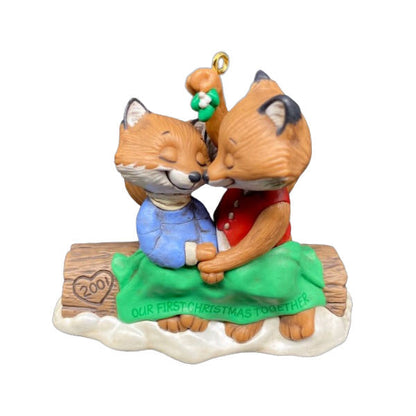 2001 Our First Christmas Together Hallmark Ornament (Fox) QX8405