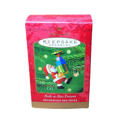 2001 Peek-a-Boo Present Hallmark Ornament (Santa Claus) QX8302