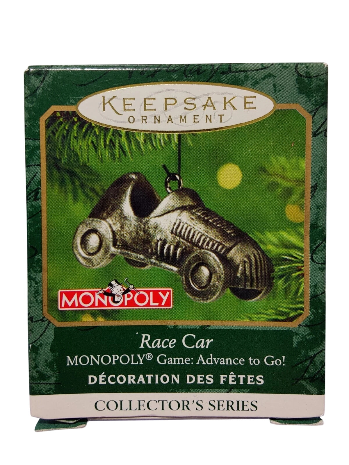 2001 Race Car Hallmark Ornament (Monopoly) QXM5292