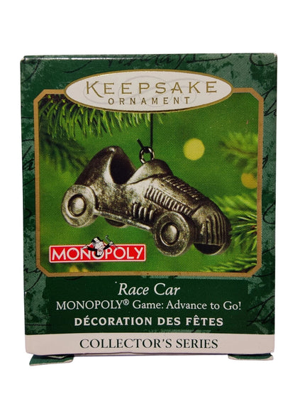 2001 Race Car Hallmark Ornament (Monopoly) QXM5292