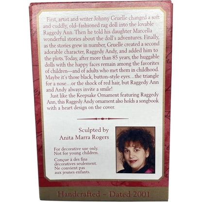 2001 Raggedy Andy Hallmark Ornament (Raggedy Ann & Andy) QX8574