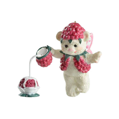 2001 Raspberry Hallmark Ornament (Fairy Berry Bears) QEO8565