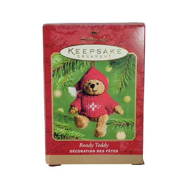 2001 Ready Teddy Hallmark Ornament (Teddy Bear) QX8842