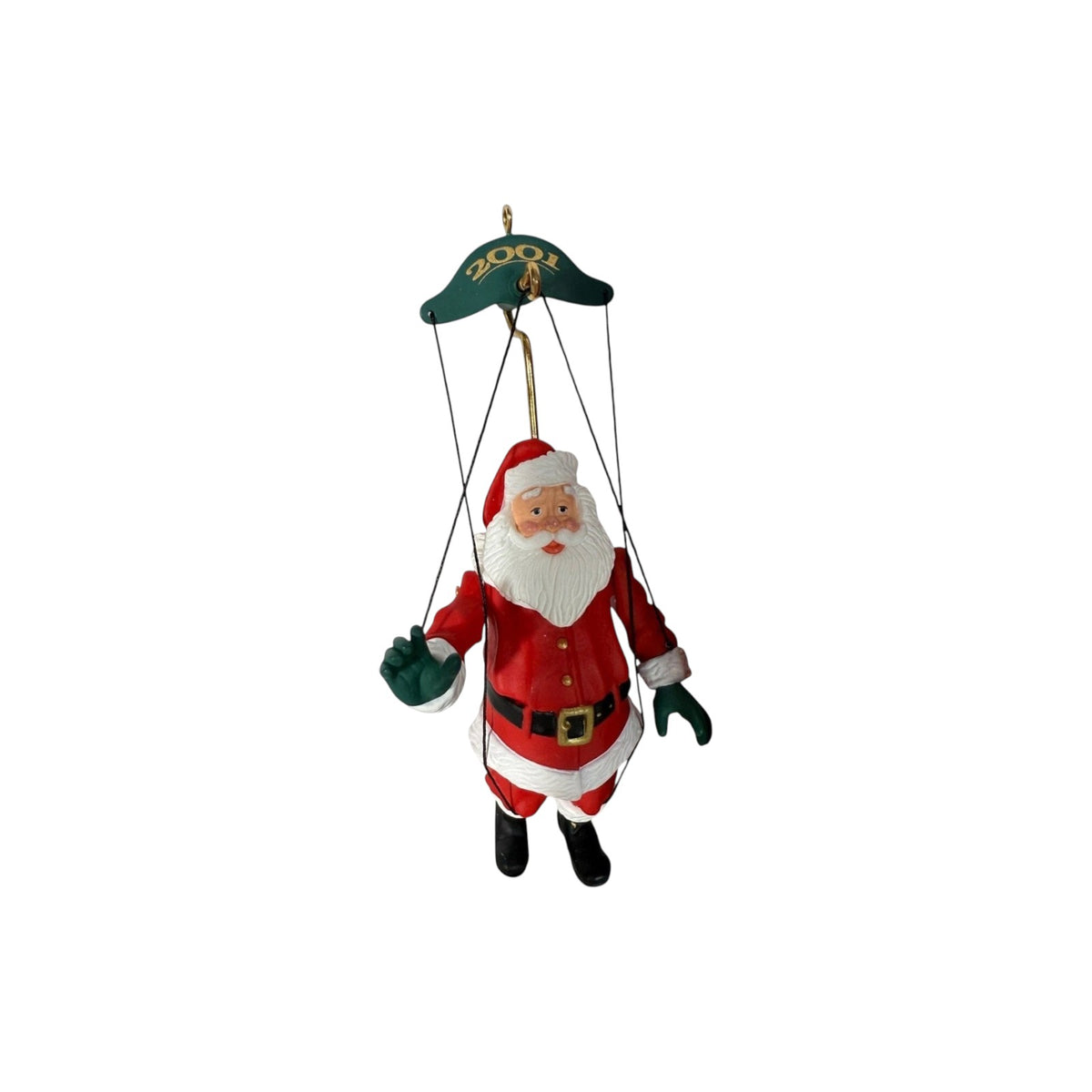 2001 Santa Claus Marionette Hallmark Ornament (Santa Claus) QXC4525 Image1