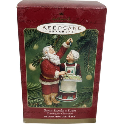 2001 Santa Cneaks a Sweet Hallmark Ornament (Cooking for Christmas) QX8862