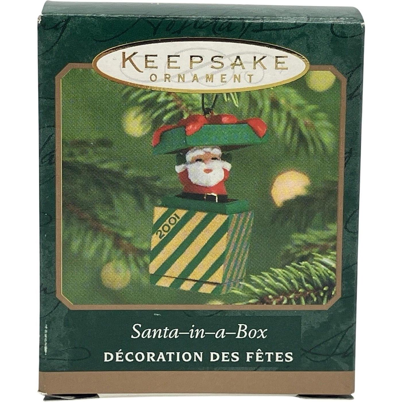 2001 Santa-in-a-Box Hallmark Ornament (Santa Claus) QXM5355