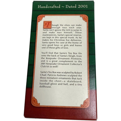 2001 Santa's Toy Box Hallmark Ornament (Toys and Games) QXI5392