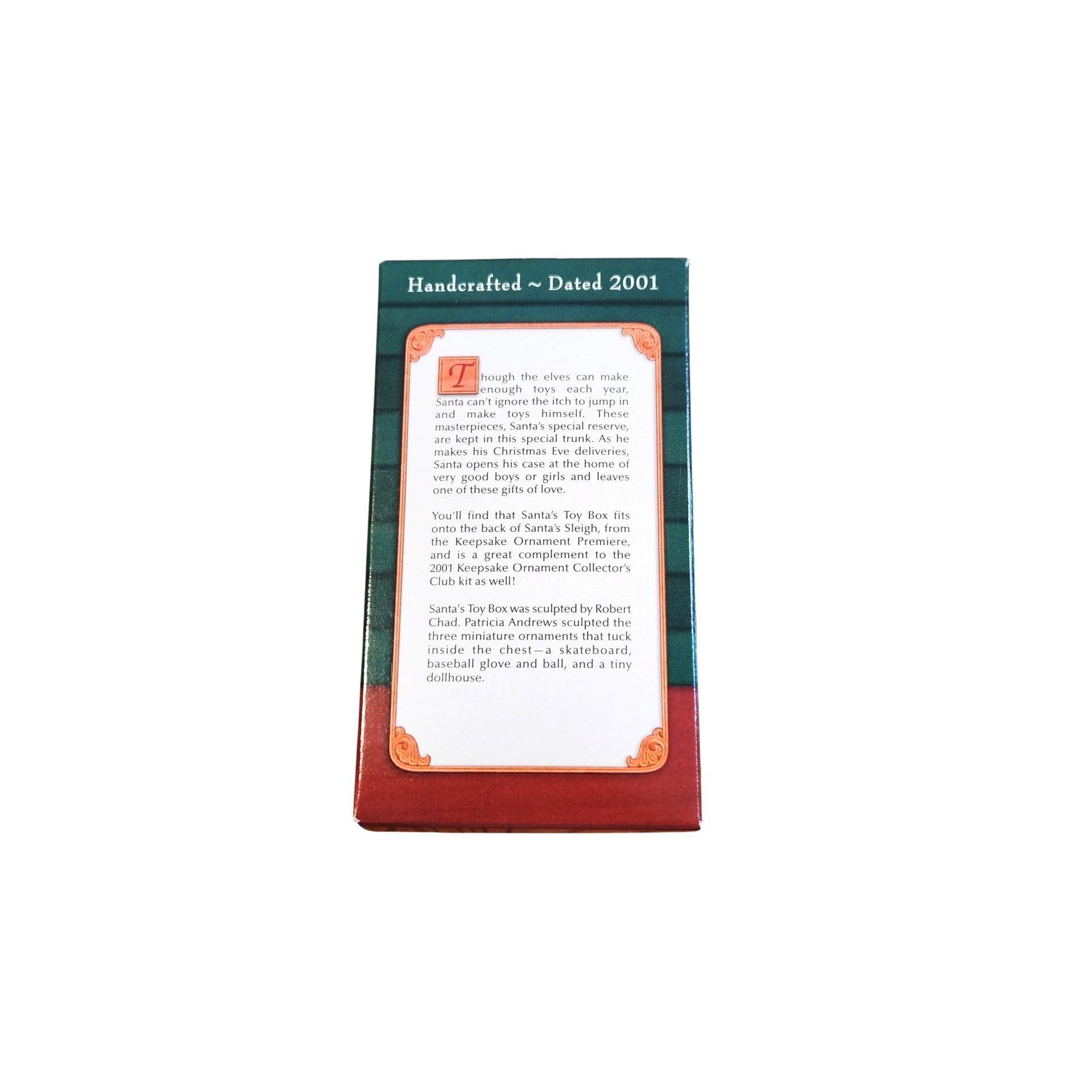 2001 Santa's Toy Box Hallmark Ornament (Toys and Games) QXI5392 Image6