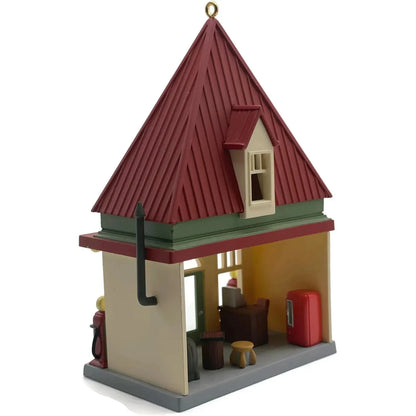 2001 Service Station Hallmark Ornament (Nostalgic Houses and Shops) QX8045