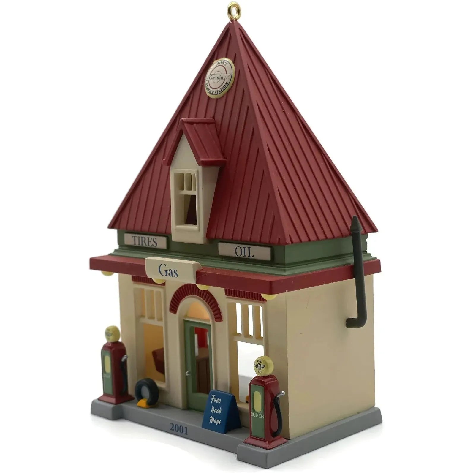 2001 Service Station Hallmark Ornament (Nostalgic Houses and Shops) QX8045