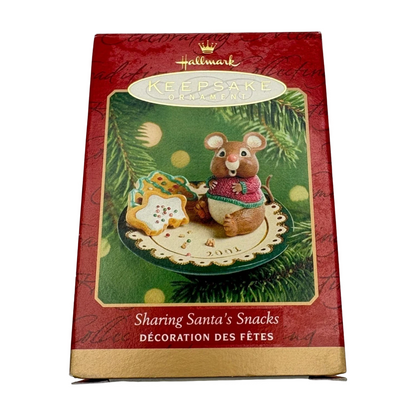 2001 Sharing Santa's Snacks Hallmark Ornament (Cooking for Christmas) QX8212 Image2