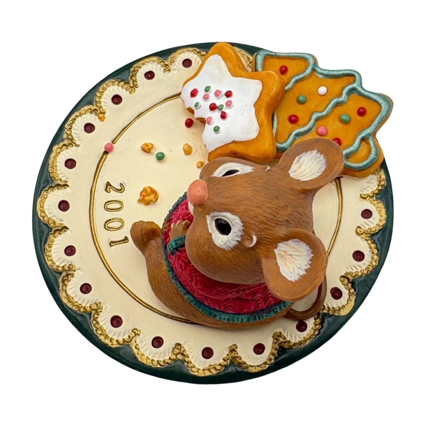 2001 Sharing Santa's Snacks Hallmark Ornament (Cooking for Christmas) QX8212 Image3
