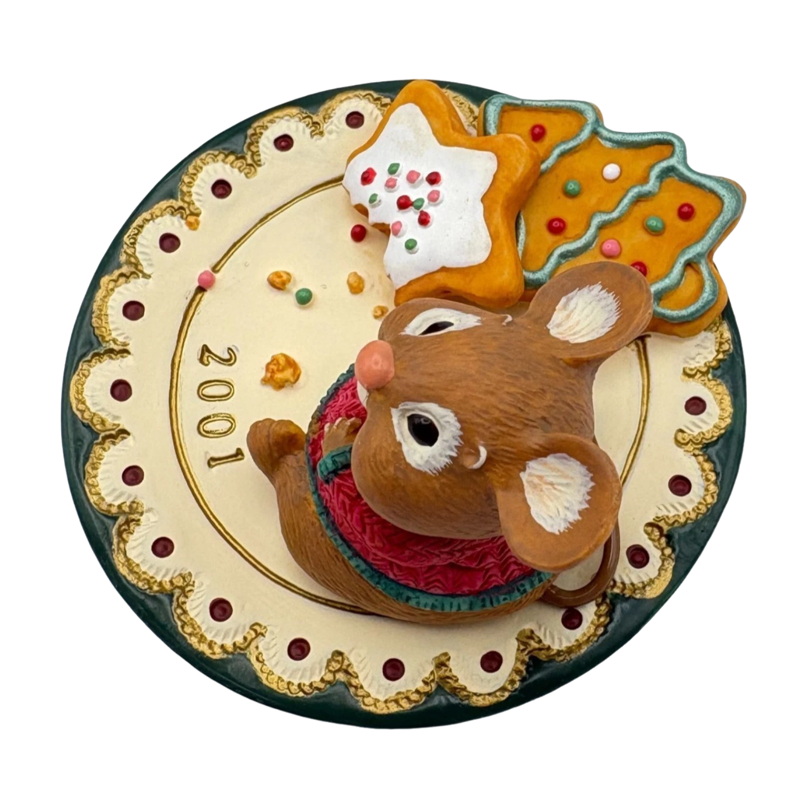 2001 Sharing Santa's Snacks Hallmark Ornament (Cooking for Christmas) QX8212 Image3